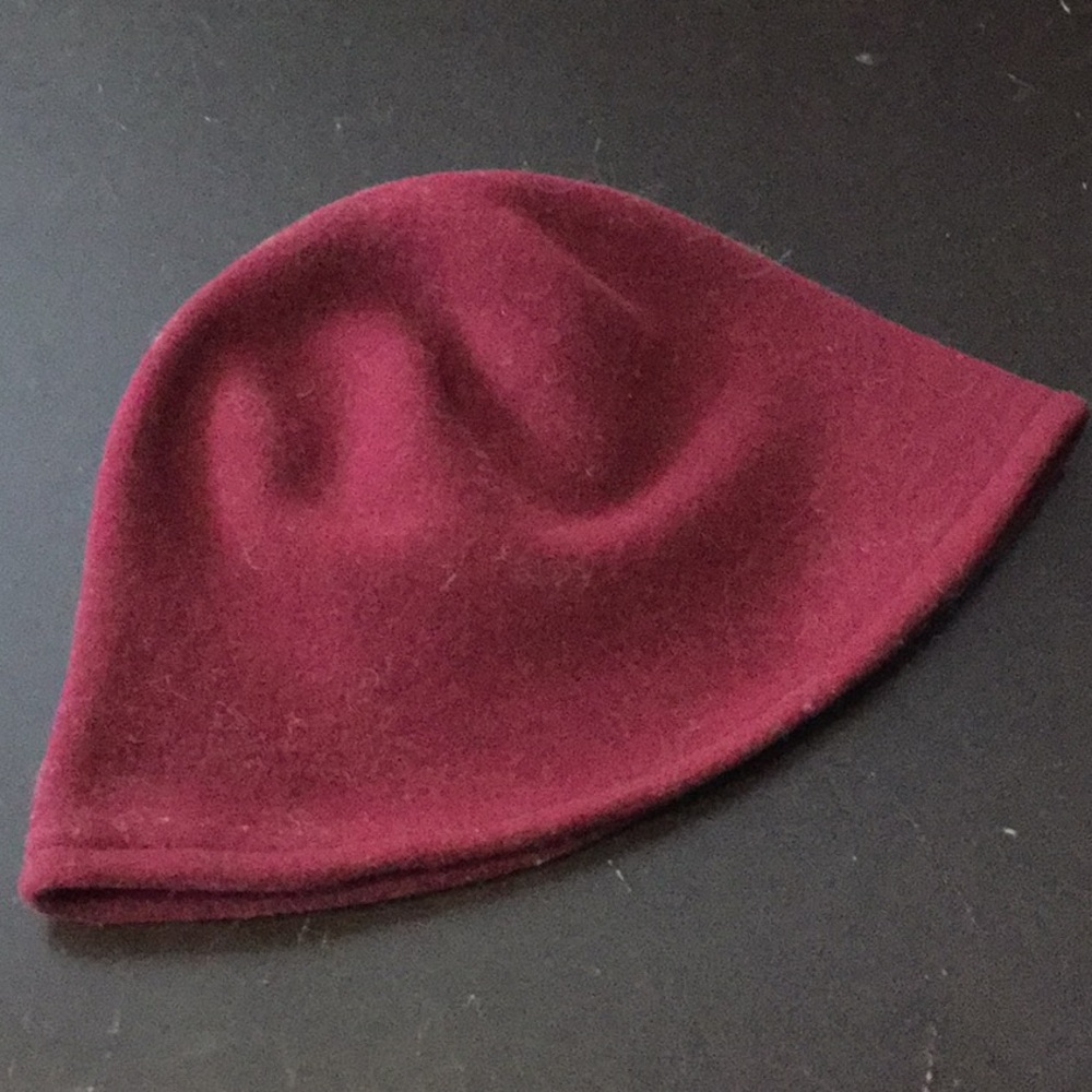 Wine-colored wool cap - bundle 3 for 50% off